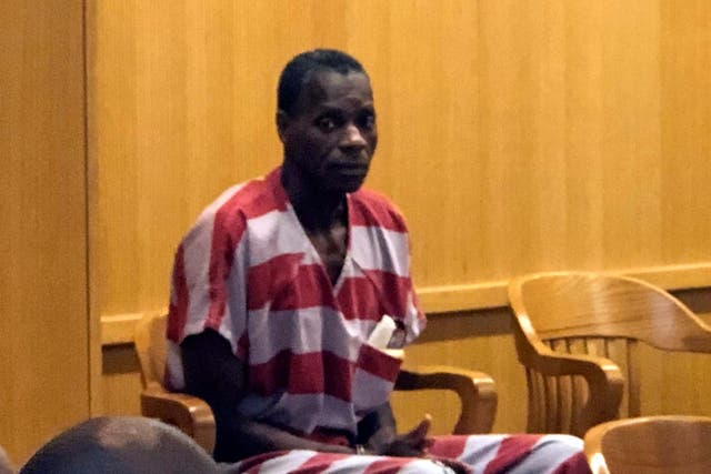 Alvin Kennard in the courtroom in Bessemer, Alabama, shortly before hearing he will be released after 36 years in prison