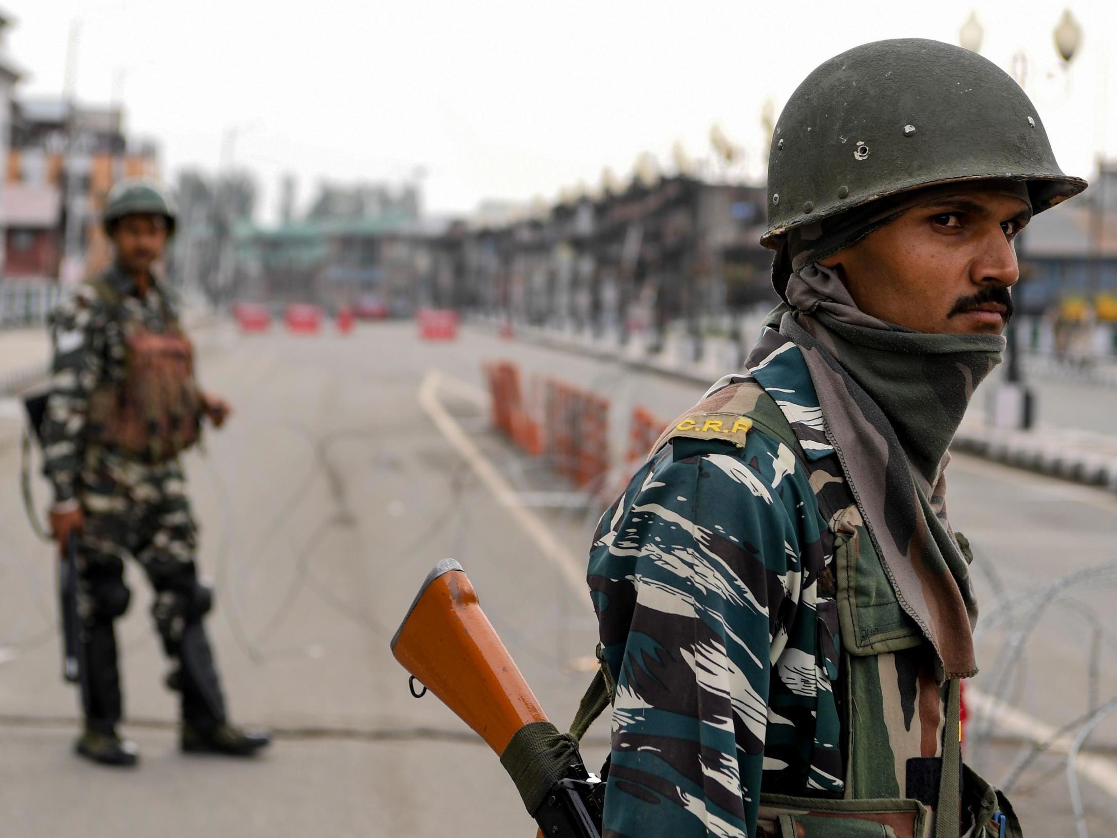 Security personnel stand guard (AFP/Getty)