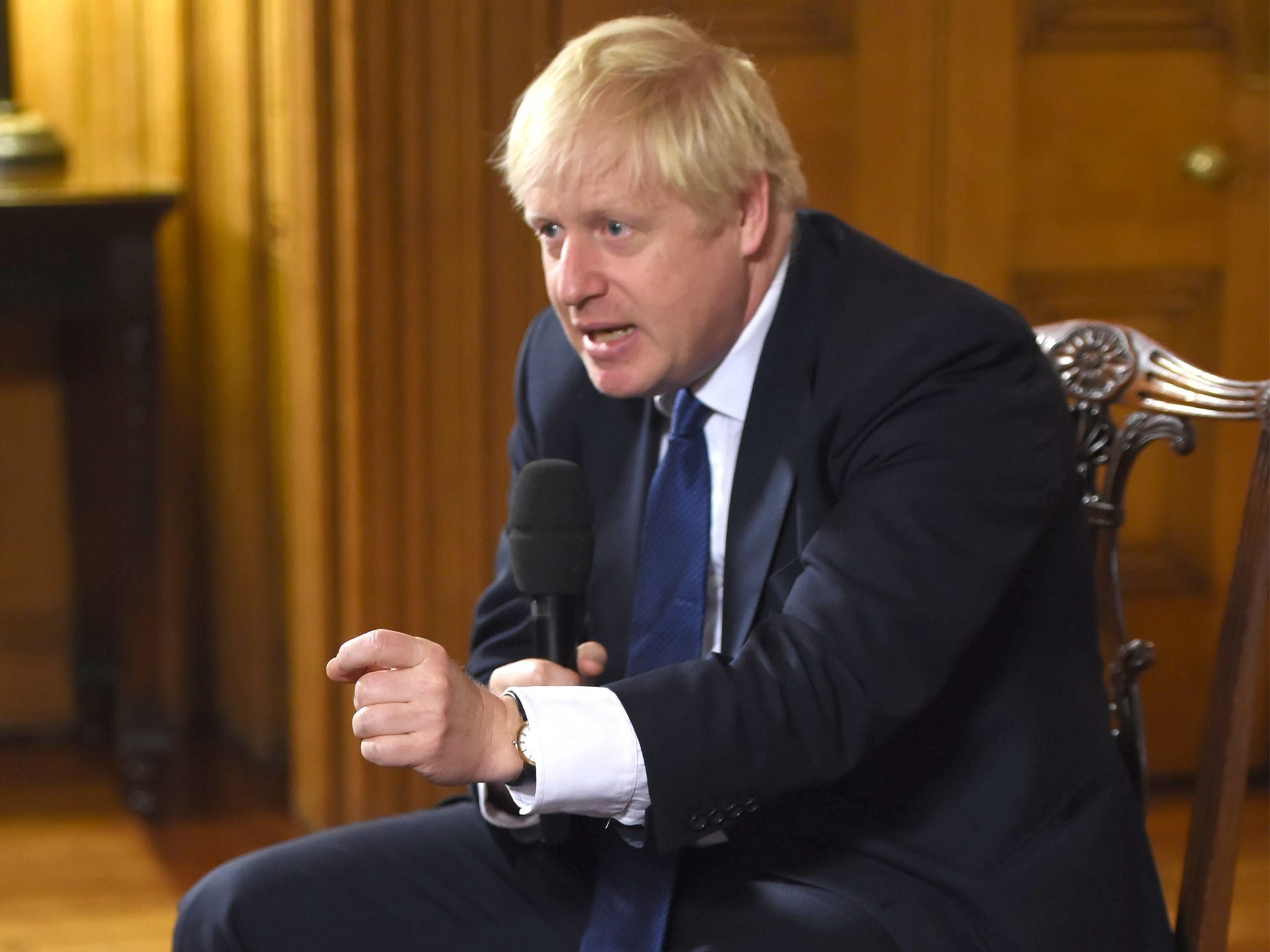 Boris Johnson has claimed that MPs opposed to no deal can only hinder his chances of securing a new agreement