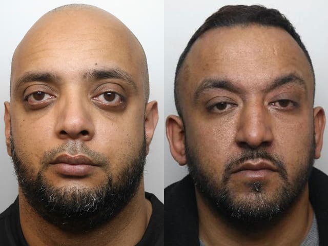 Aftab Hussain (L) and Abid Saddiq (R) were among five men jailed on 30 August for sexually abusing girls in Rotherham