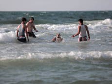The conflict in Gaza is even affecting the beaches