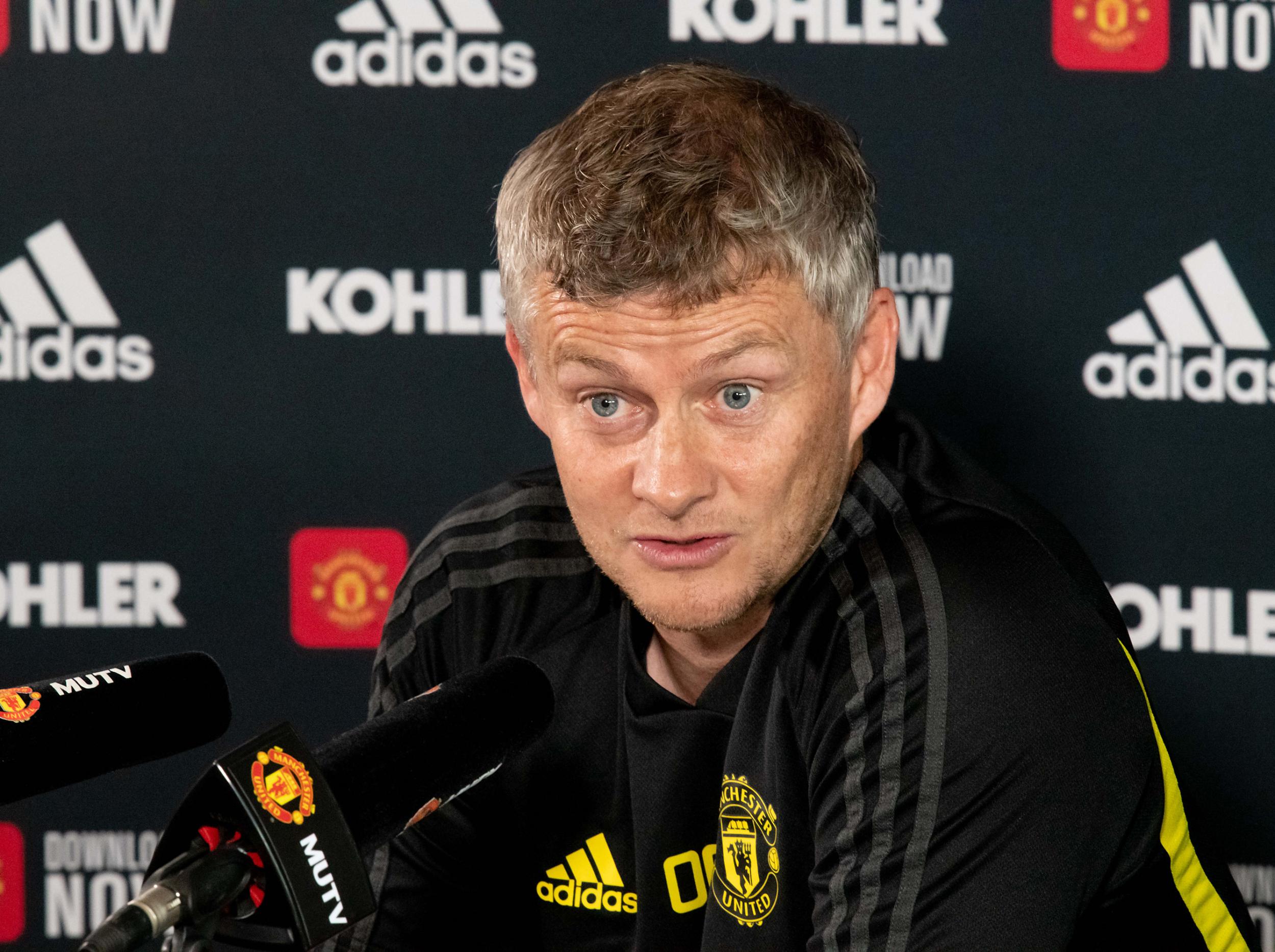 Solskjaer admits he is a striker short
