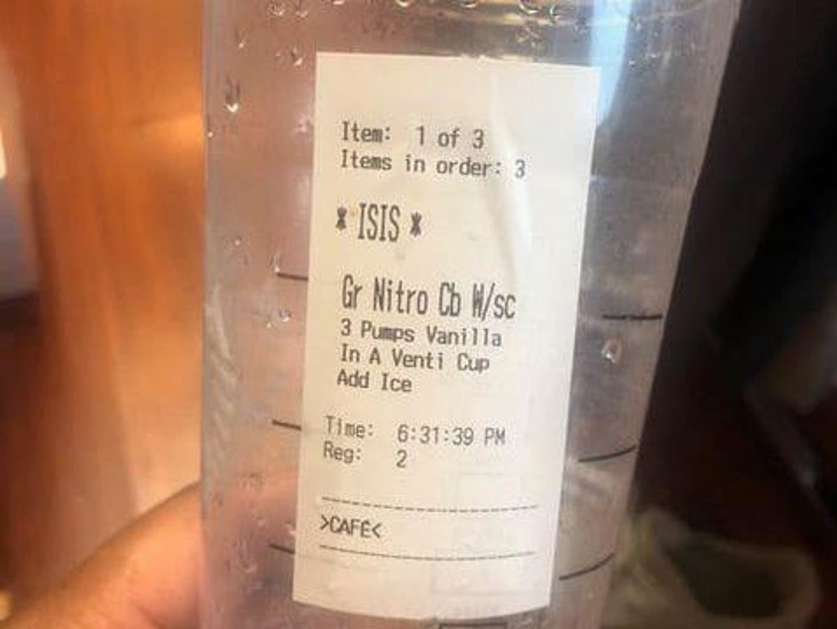 Man told Starbucks barista his name was Aziz and she put 'Isis' on his cup  | The Independent | The Independent
