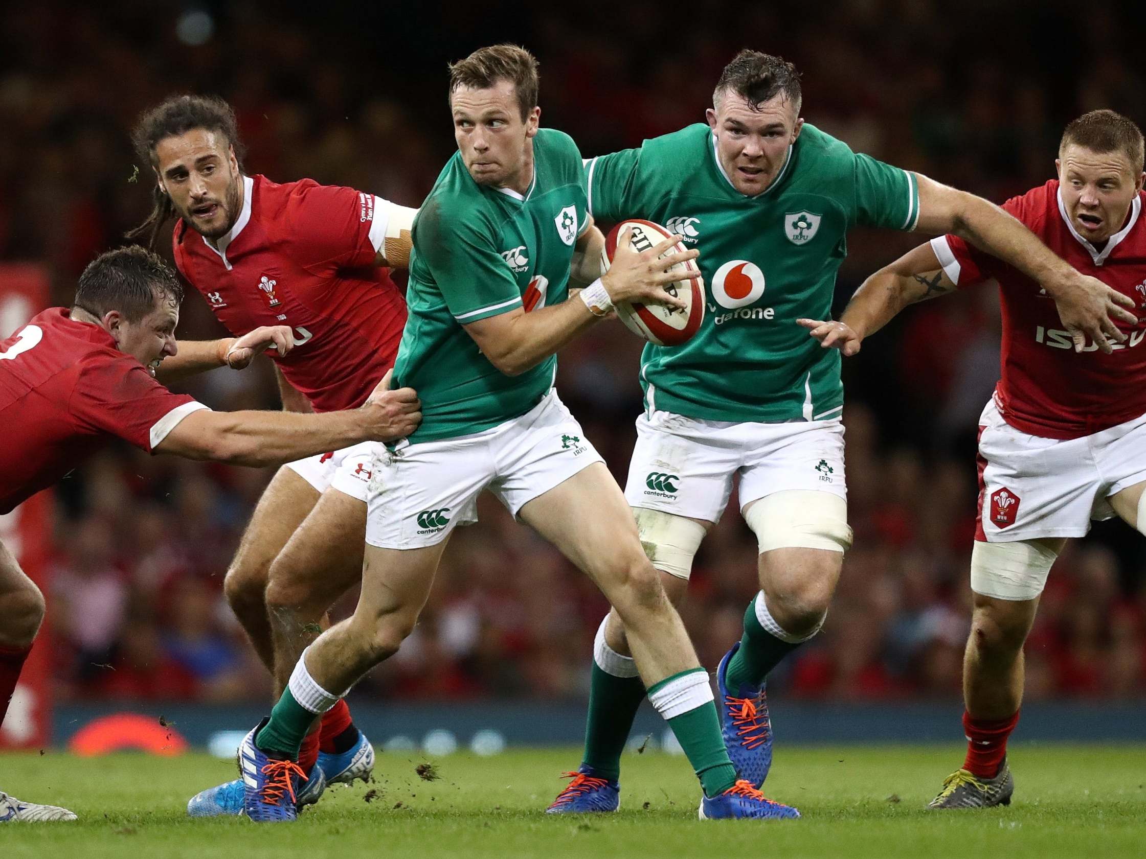 Jack Carty delivered a man-of-the-match display as Ireland defeated Wales