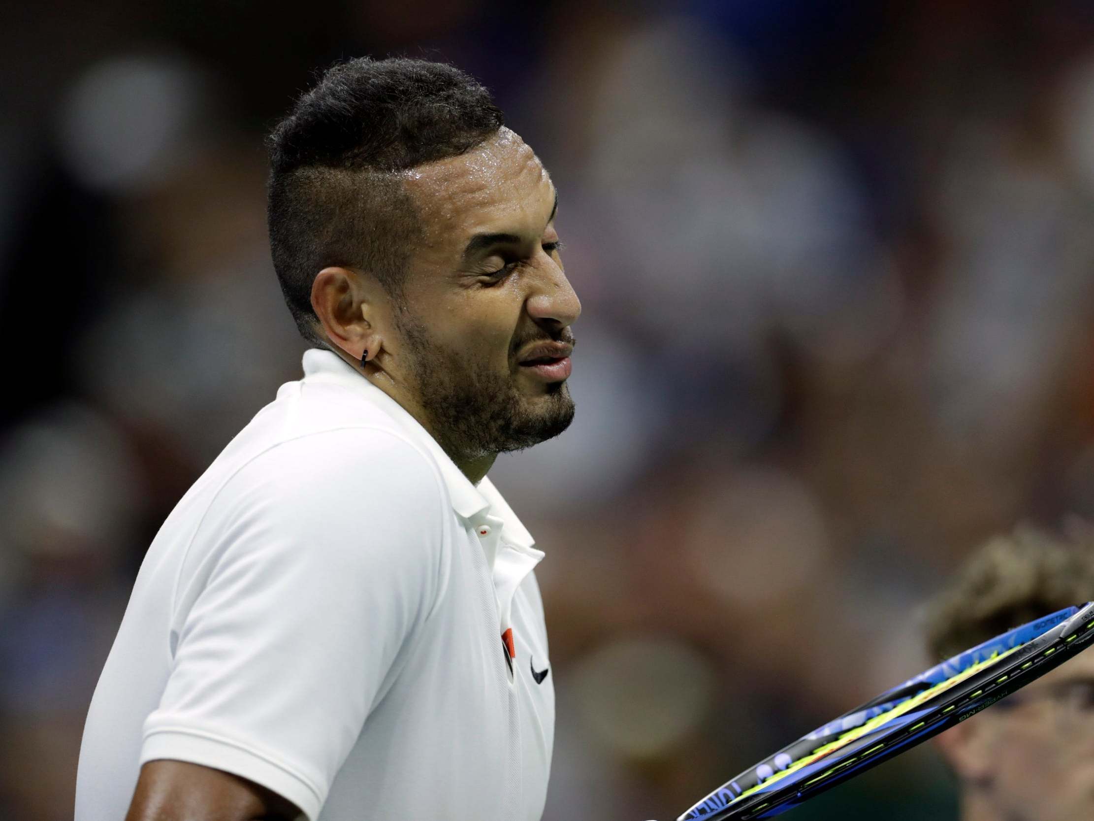 Nick Kyrgios suffered a third-round US Open exit at the hands of Andrey Rublev