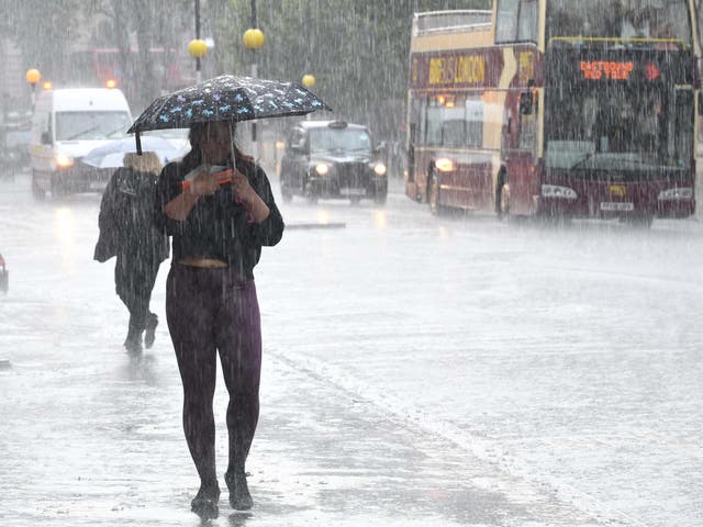The rain will be heaviest in northern regions
