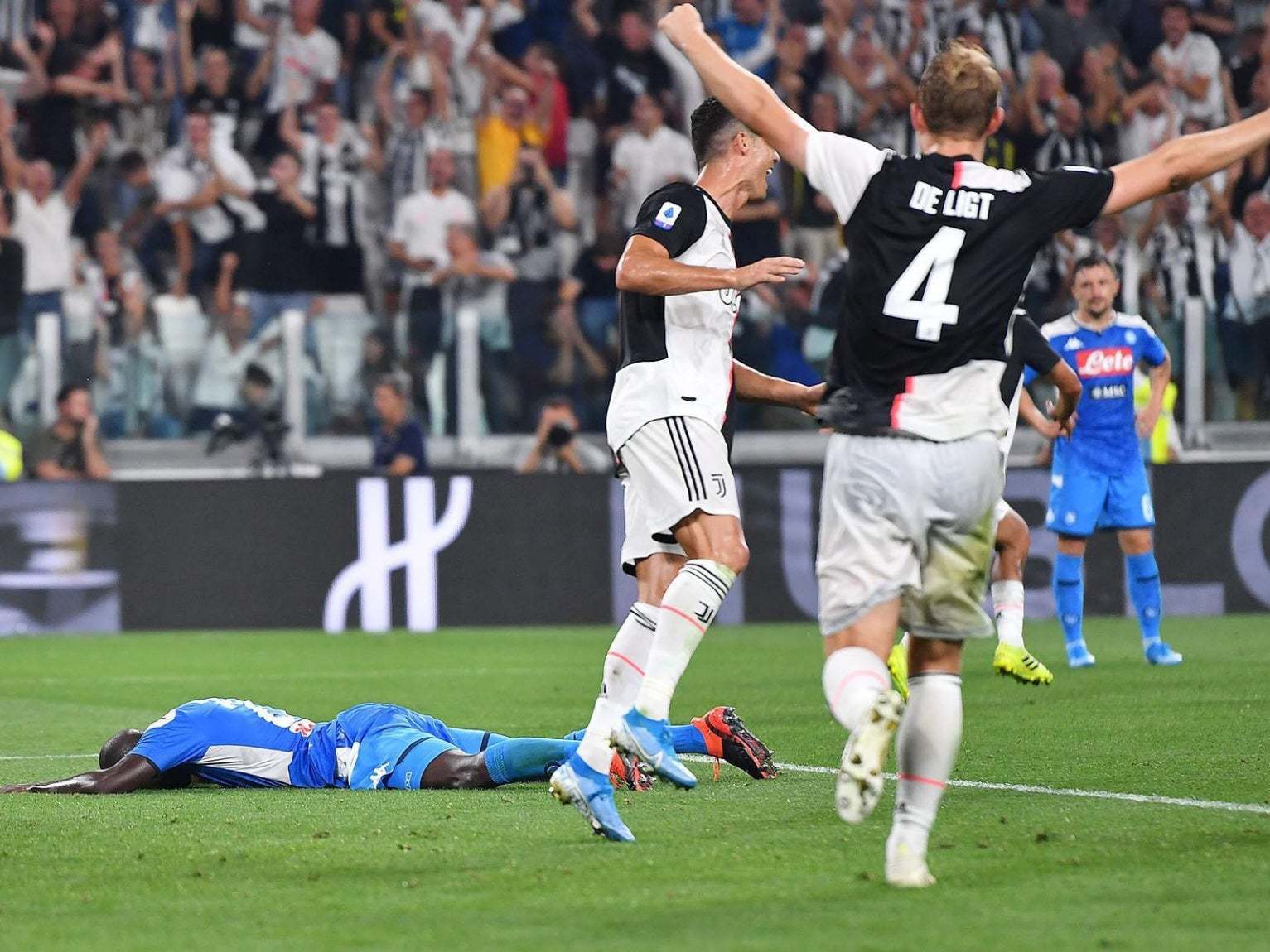 Koulibaly is dejected after conceding a late own-goal