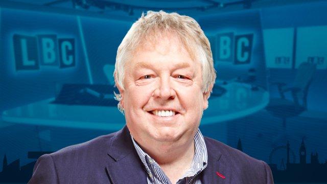 Home run: Nick Ferrari made it back to London in time for his regular radio show