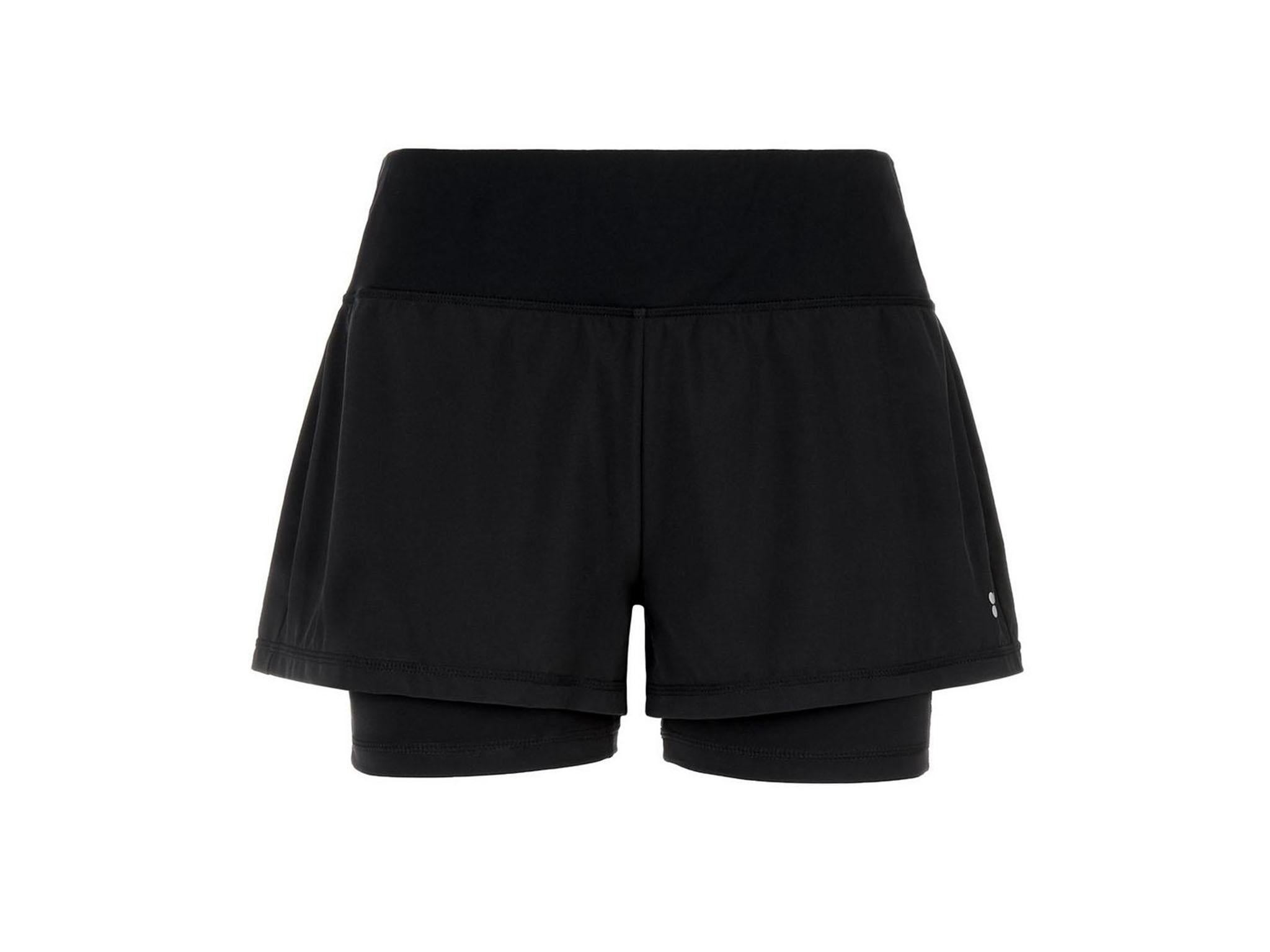 women's 2 in 1 running shorts uk