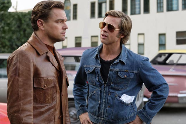 There's a real bromance between Rick Dalton (DiCaprio) and Cliff Booth (Pitt) in Once Upon a Time in Hollywood