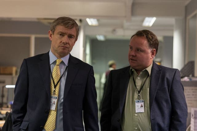 'Cripplingly low on moments of interest': Martin Freeman and David Nellist in 'A Confession'
