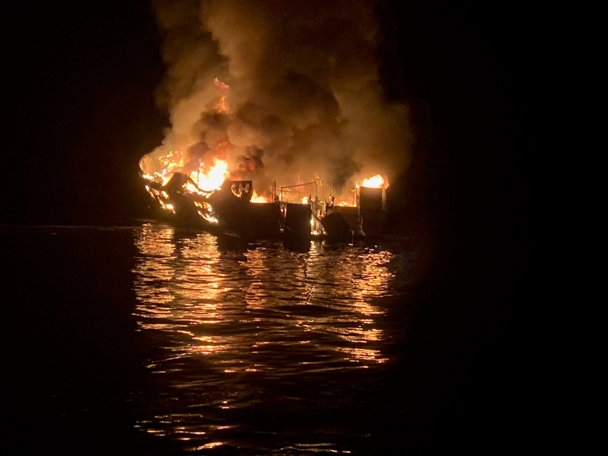 California boat fire: six crew members were asleep when fatal blaze erupted, report finds