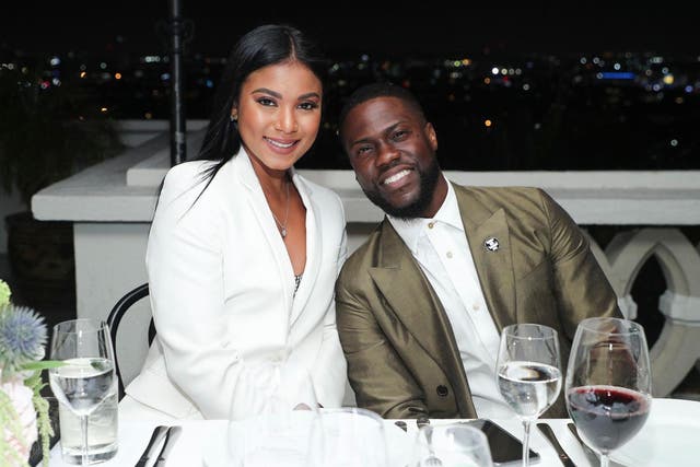 Eniko Parrish with her husband, comedian Kevin Hart