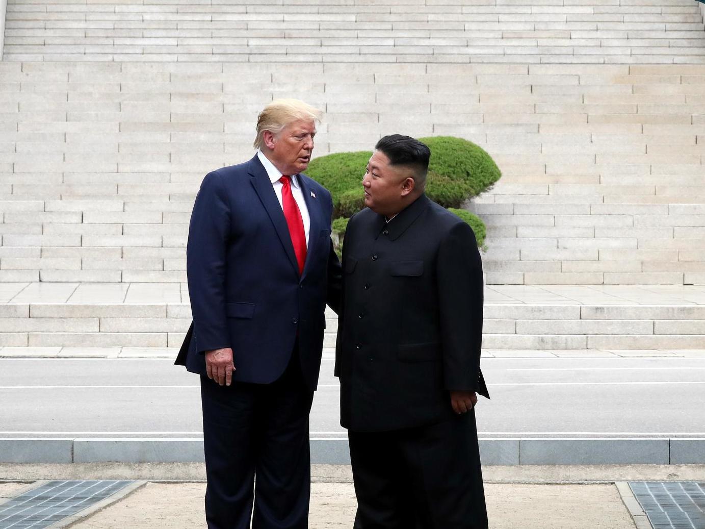 Trump and Kim Jong Un during a previous meeting