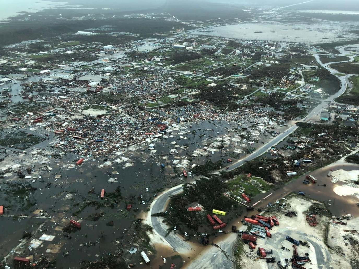 Devastation after Hurricane Dorian hit the Abaco Islands in the Bahamas