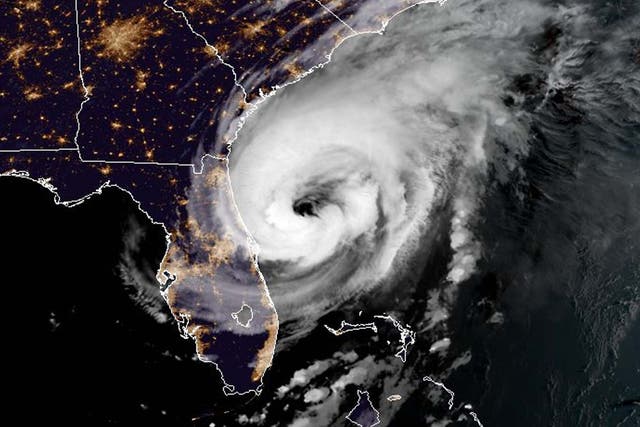 Satellite image shows Hurricane Dorian churning towards the United States