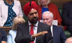 MP applauded in Commons as he brands Johnson ‘racist’