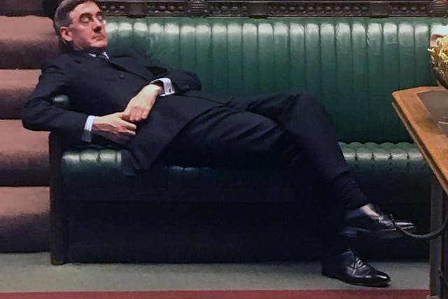 <p>No slouch: Jacob Rees-Mogg has received almost £17,000 compensation for a ministerial role he was in for just 49 days </p>