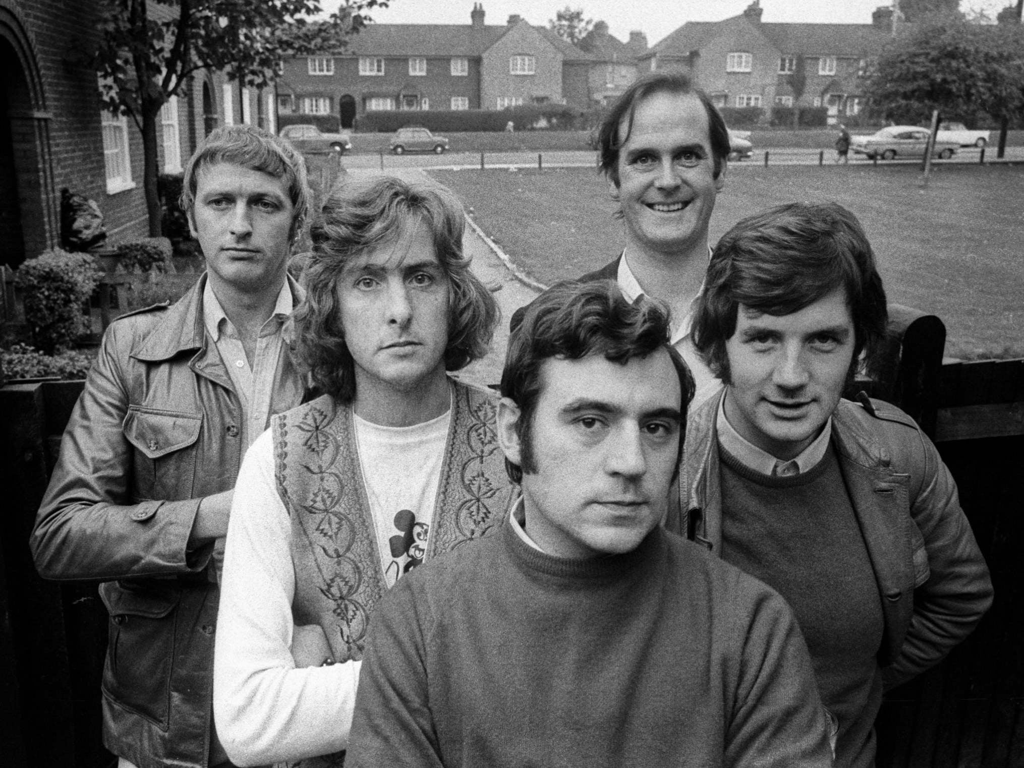 The Pythons in 1970: Chapman, Idle, Jones, Palin and Cleese