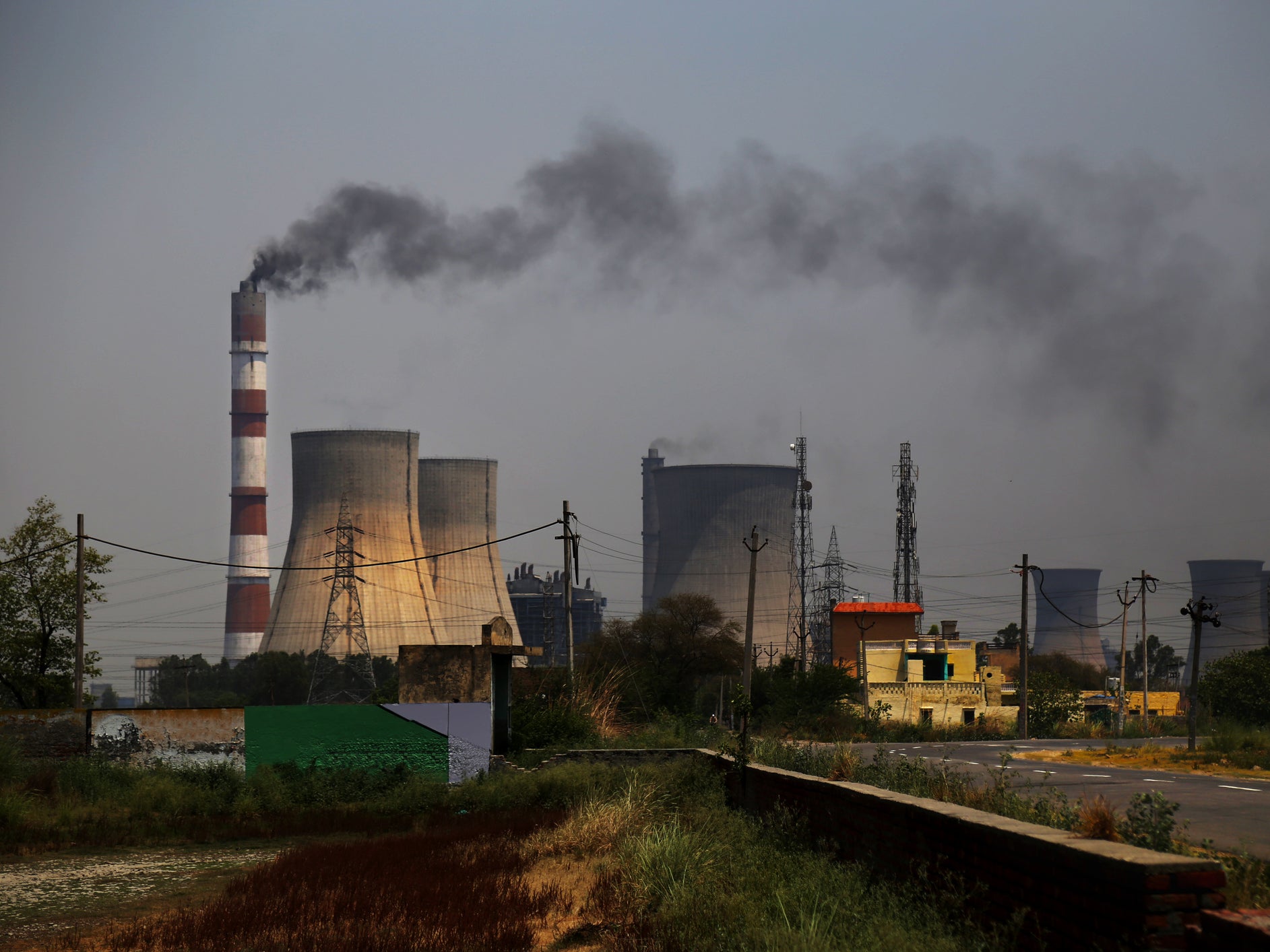 A coal-fired power station in India