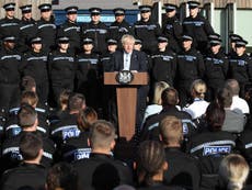 Police chief condemns Johnson for using ‘my officers as a backdrop’