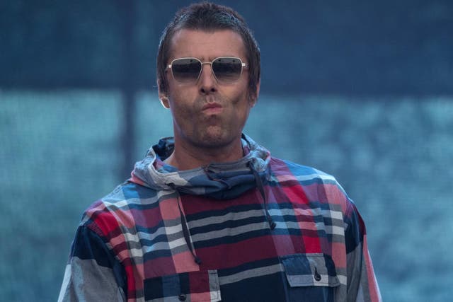 Liam Gallagher performs at the Glastonbury Festival in Somerset on 29 June, 2019.