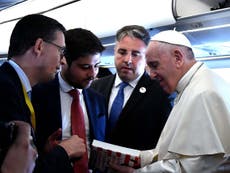 Pope says it is ‘an honour that the Americans attack me’
