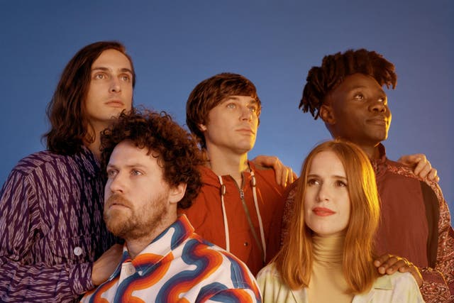 Metronomy's Joe Mount (left front row): 'People get very wrapped up in the idea of being successful'