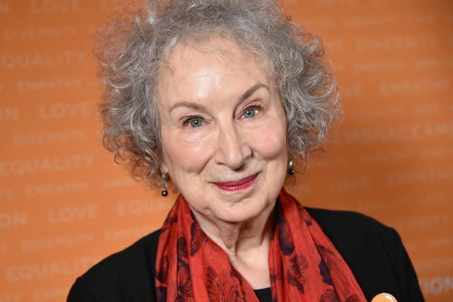 <p>Margaret Atwood pictured at an event in New York City in 2018</p>