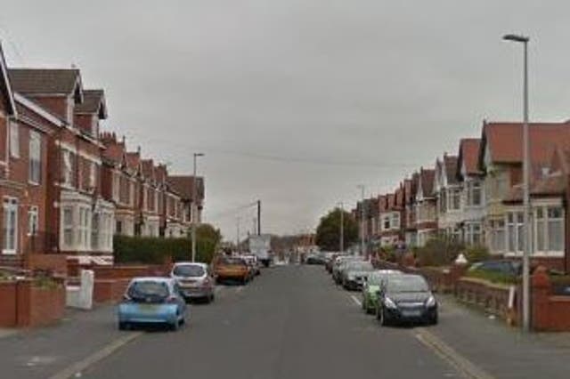 Police officers found several weapons at a property on Reads Avenue, Blackpool