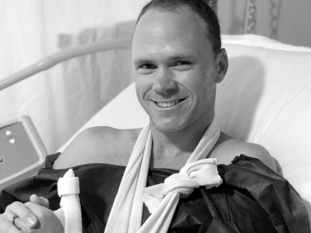 pic Chris Froome Hospital Photo criterium du dauphine latest news