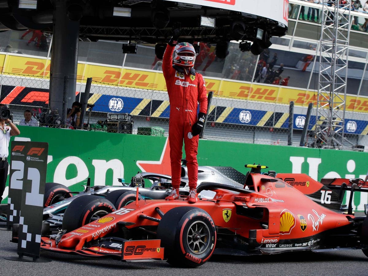 Italian Grand Prix qualifying: Charles Leclerc takes pole position in farcical circumstances at Monza