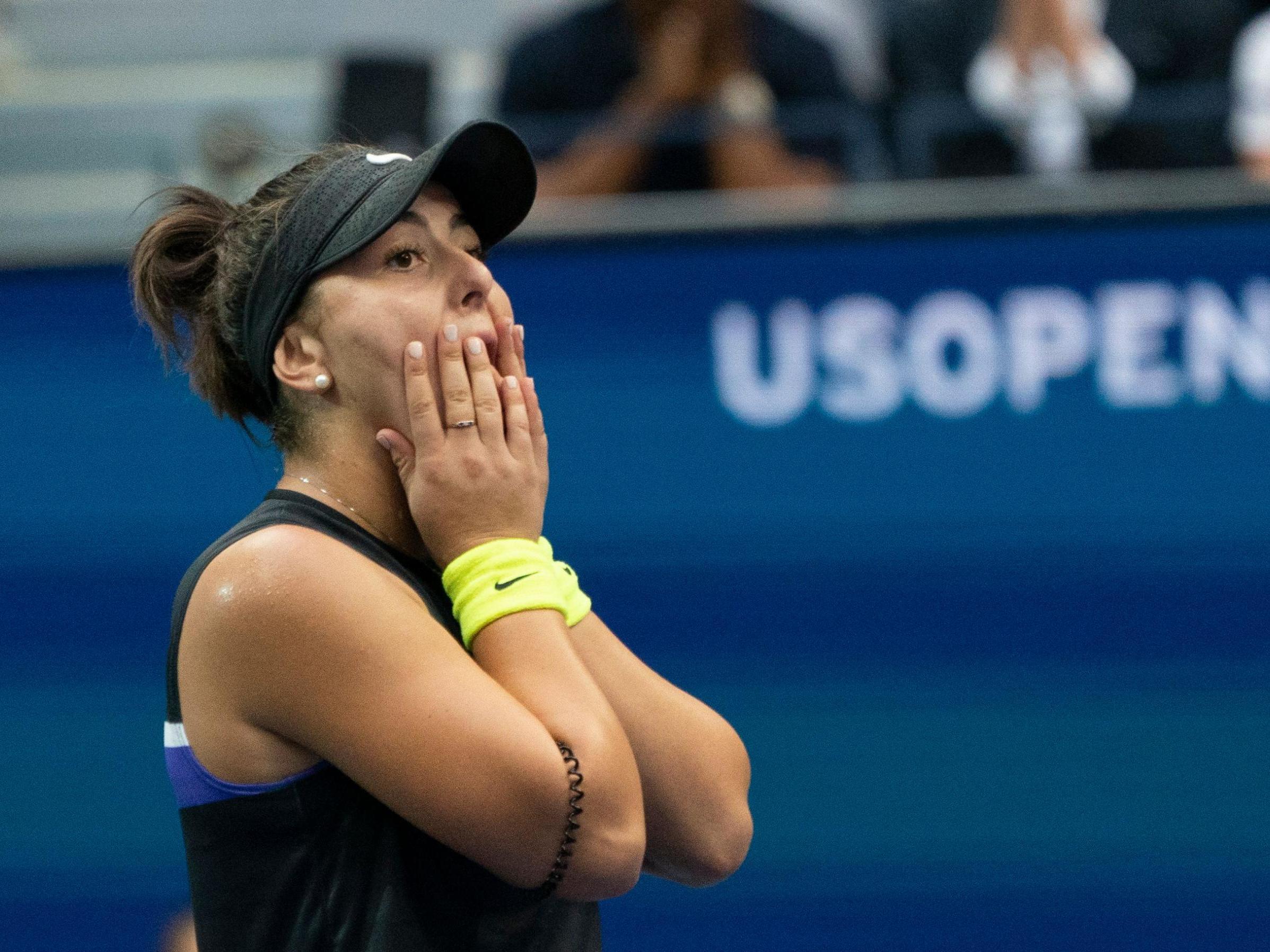 Bianca Andreescu reacts as she wins against Serena Williams of the during the women’s singles final of the 2019 US Open