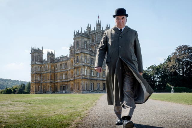 Jim Carter as Mr Carson in a scene from Downton Abbey