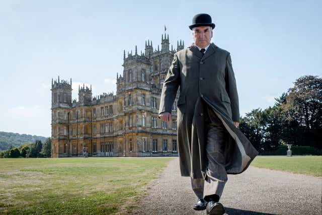 Jim Carter as Mr Carson in a scene from Downton Abbey
