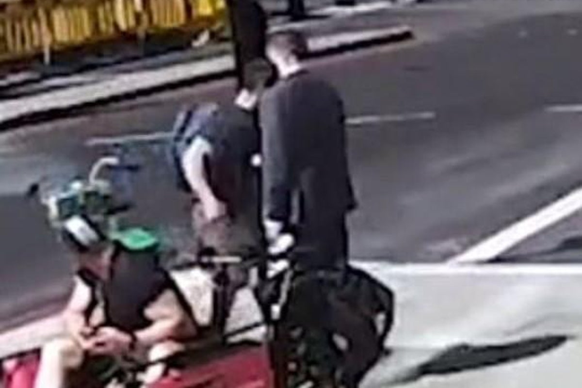 Cyclist headbutts pedestrian after near collision because he ran red ...