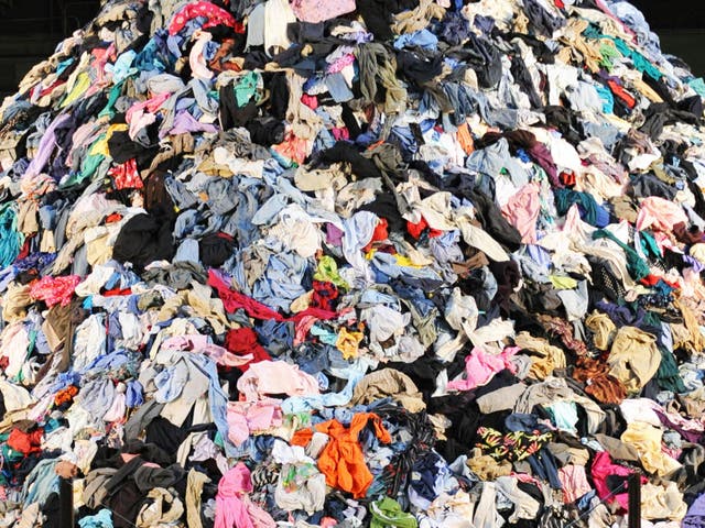 Over 70 per cent of the fibres used to make our clothes are burnt or sent to landfill each year