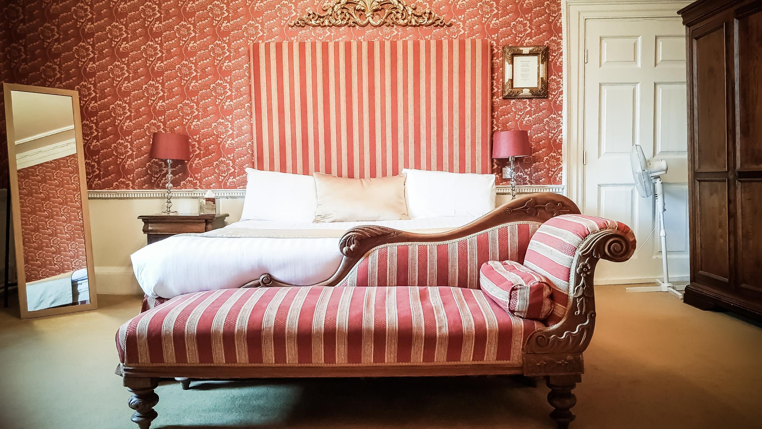 There are 16 Grade II-listed, decadent rooms to be found at Colwick Hall.