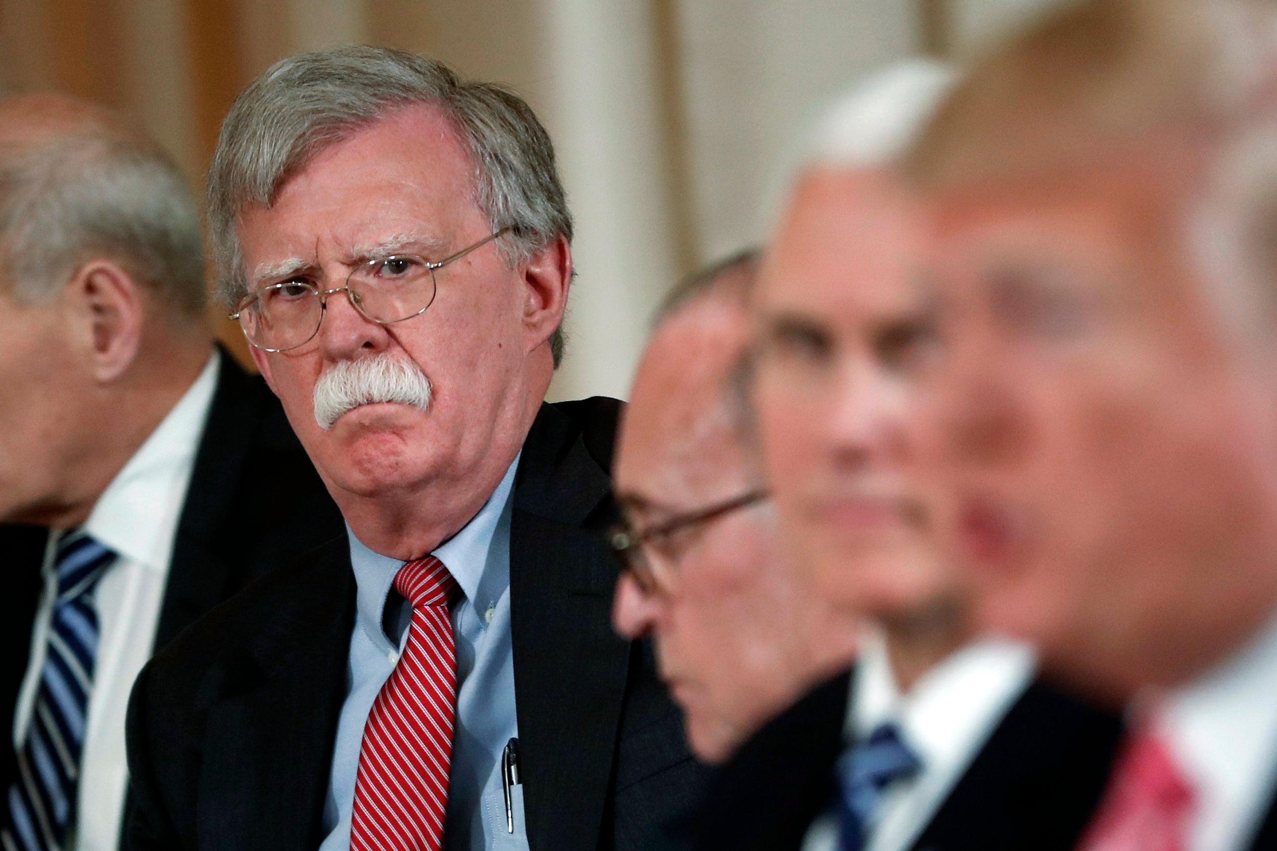 Please don't ruin the day John Bolton got fired by trying to convince me his 'dissenting voice' was necessary in the White House