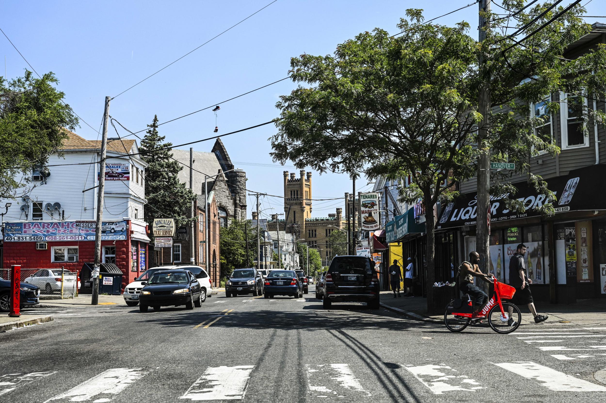 Lincoln drives past the corner in Providence’s West End neighbourhood where he was last arrested