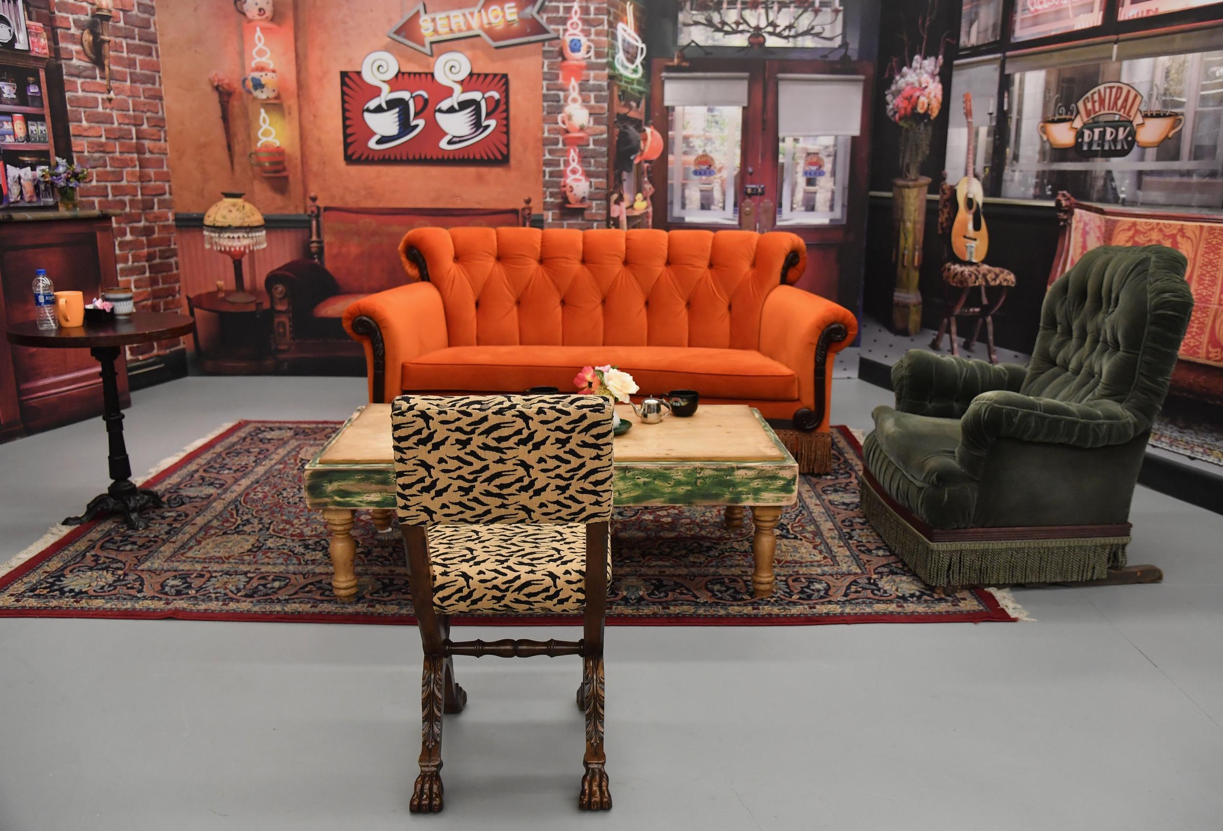 A replica calls to mind the iconic Central Perk. (ANGELA WEISS/AFP/Getty Images)