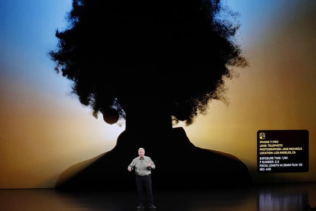 Apple Senior VP of Worldwide Marketing Phil Schiller speaks about the iPhone 11 Pro during the Apple Special Event in the Steve Jobs Theater at Apple Park in Cupertino, California, USA