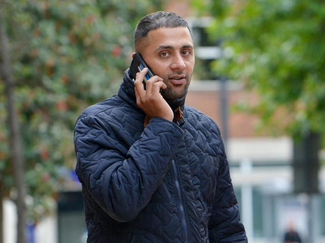 Banaris Hussain arrives at Leeds Crown Court to face charges