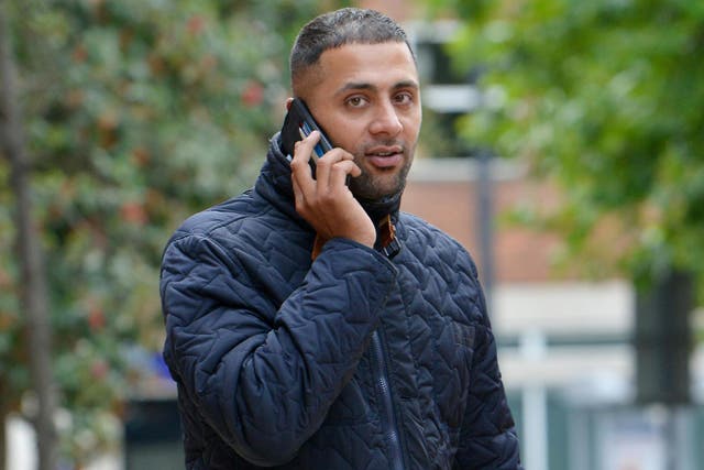 Banaris Hussain arrives at Leeds Crown Court to face charges