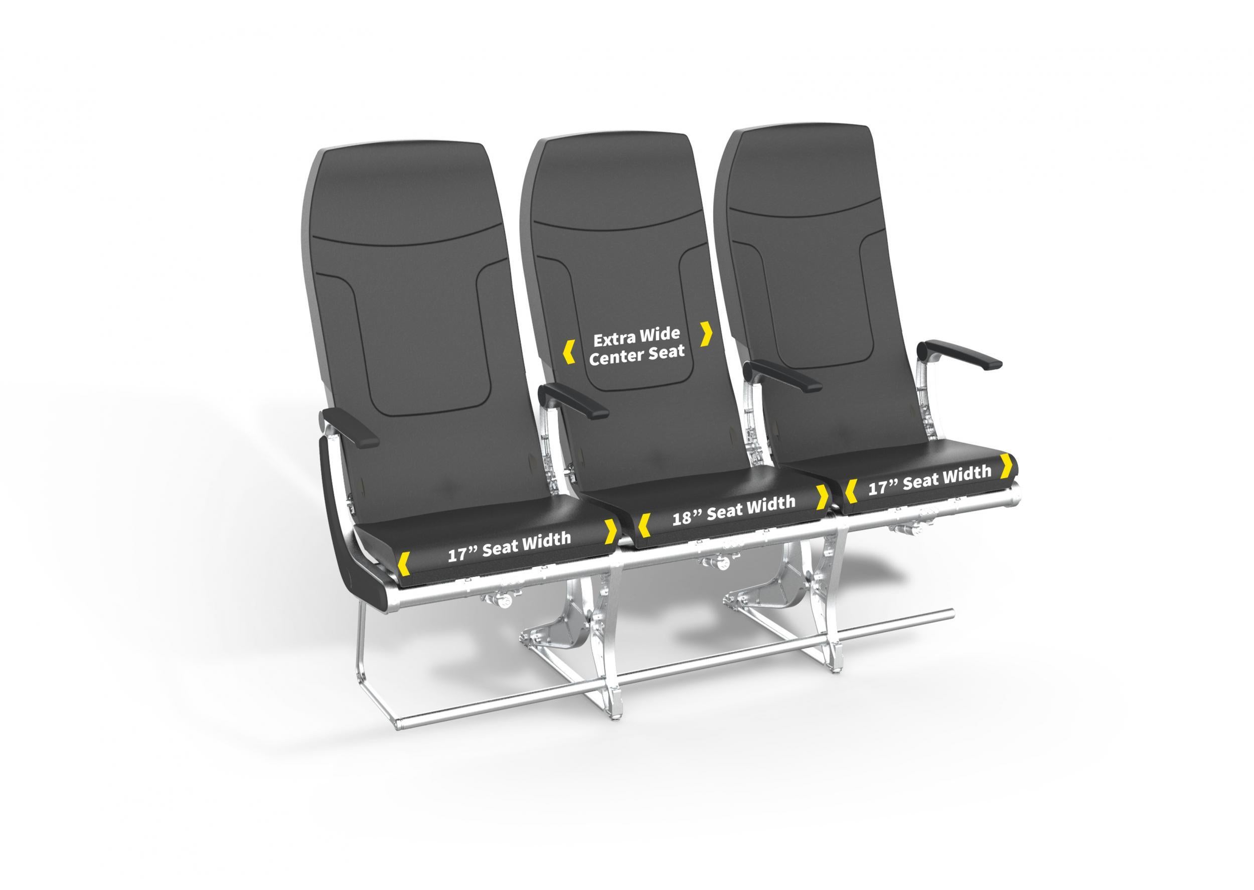 Airline launches extra wide middle seats to make passengers more comfortable