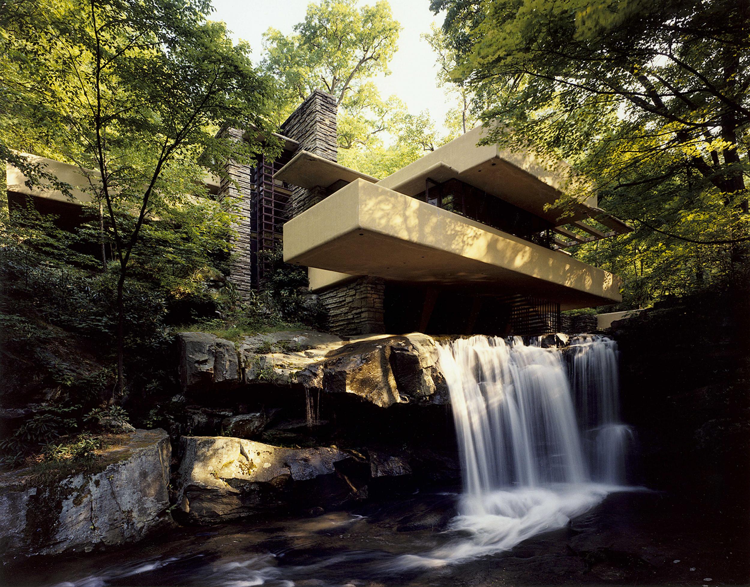 Fallingwater is one of Wright’s most famous buildings