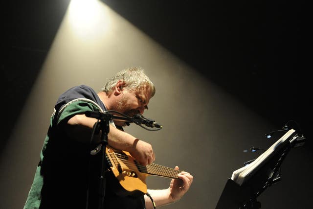 Daniel Johnston performs on 17 April, 2010 in Bourges, France, during the 34th edition of Le Printemps De Bourges festival.