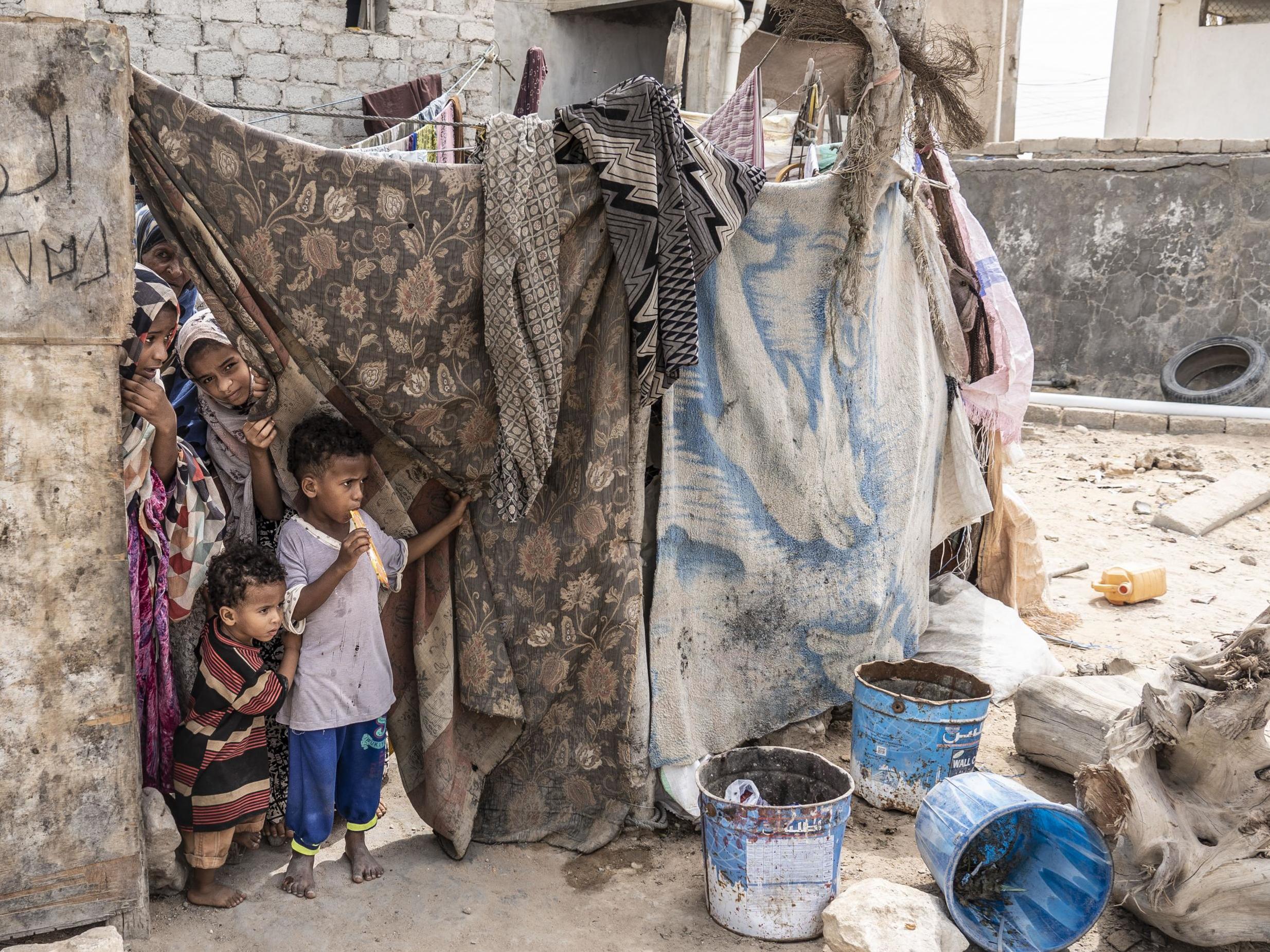 A Yemeni family who fled fighting in Hodeidah took refuge in Mahra, East Yemen, but now fear they may be displaced again