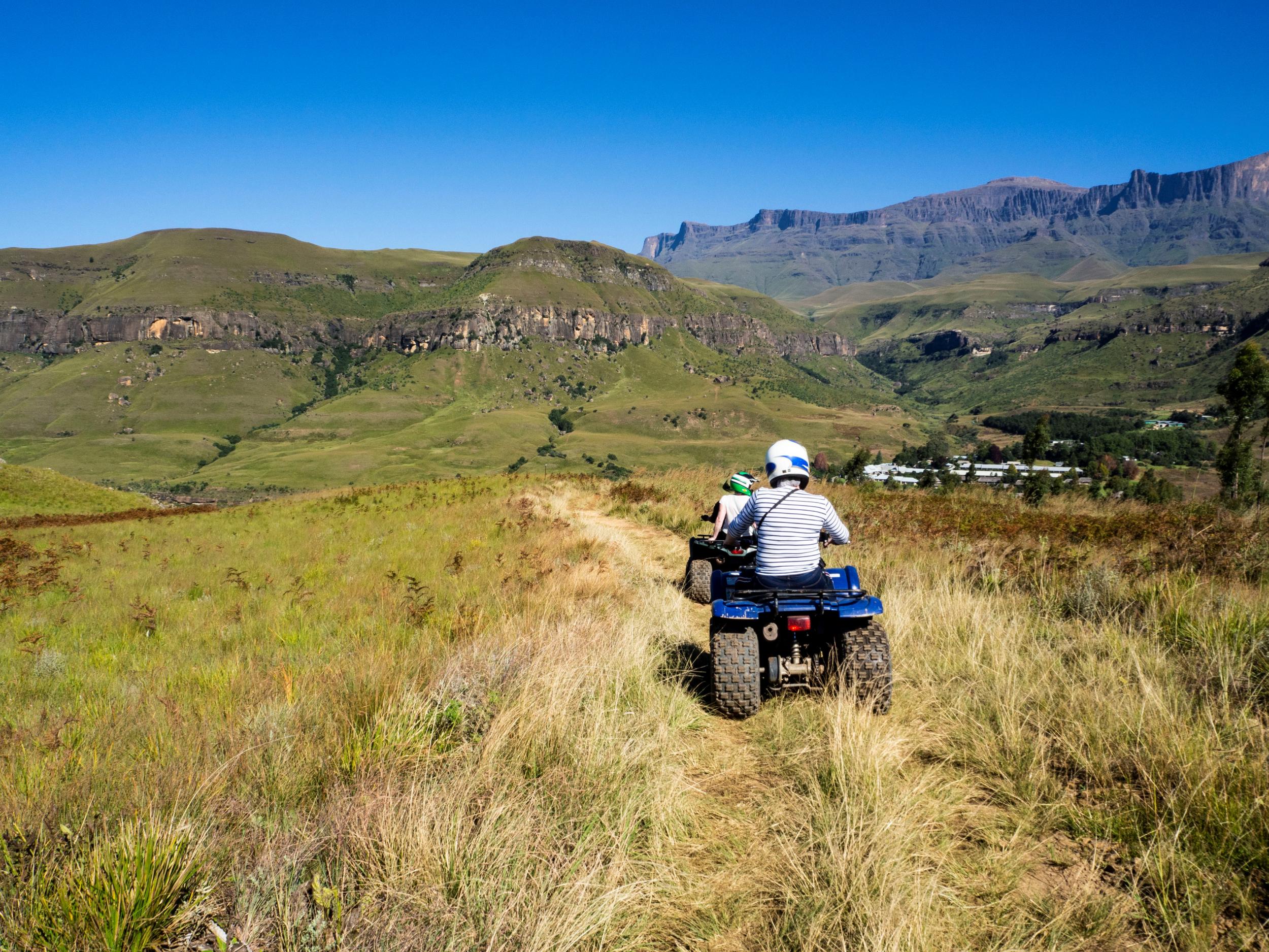 Quad biking is a great way to traverse the rocky trails