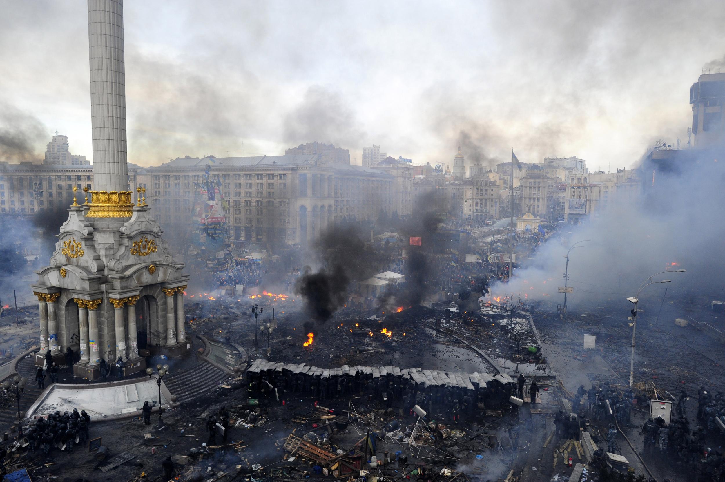 Maidan Square, 2013: Yanukovych fled the country as the situation was out of control